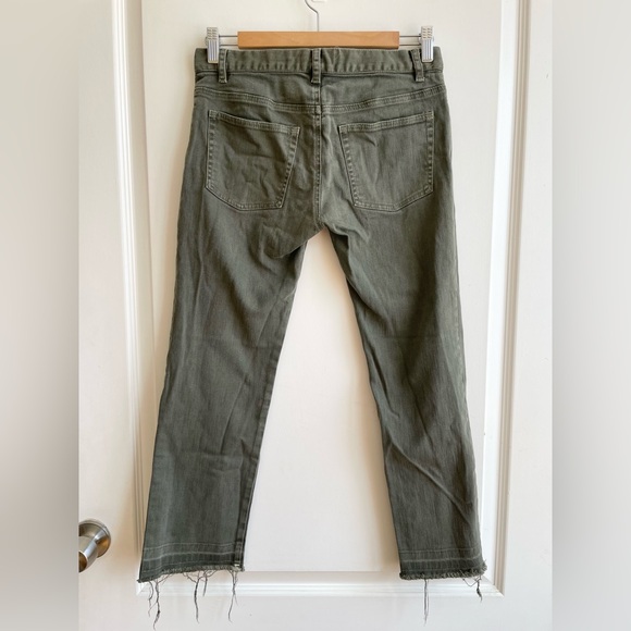 Vintage Nili Lotan Y2K Low Rise Straight Leg Boyfriend Jeans size 0 Raw Hem USA - Picture 2 of 7